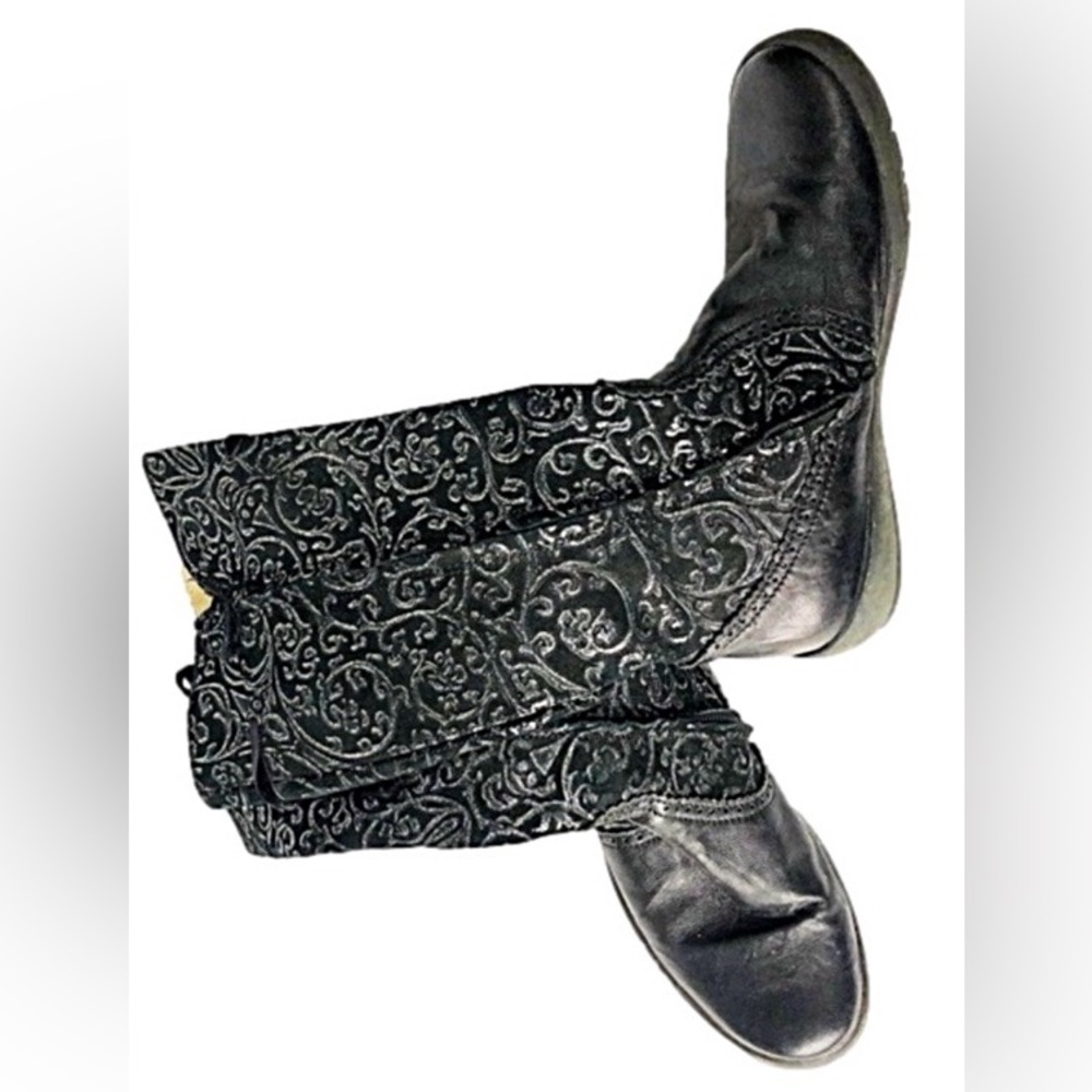 NATURINO -Silver & Black Tall Soft Leather Boots 👢 - Picture 3 of 8